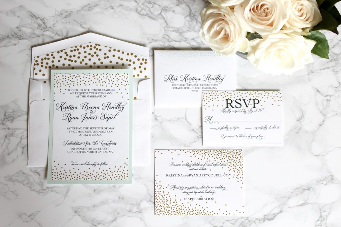 modern wedding invitations, elle dee designs wedding invitations