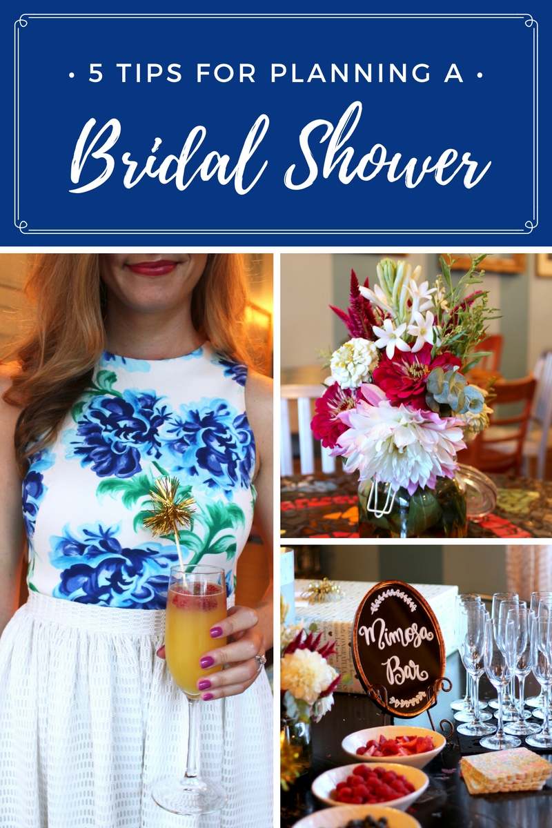 tips on planning a bridal shower