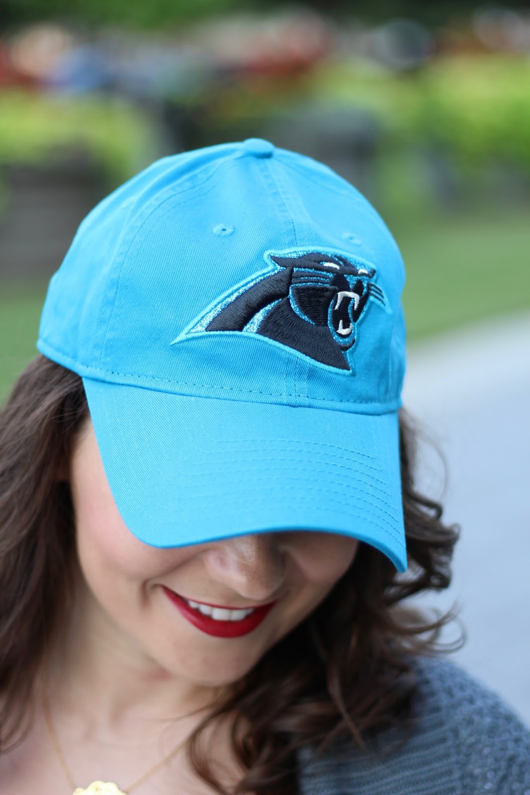 Carolina Panthers blue baseball hat