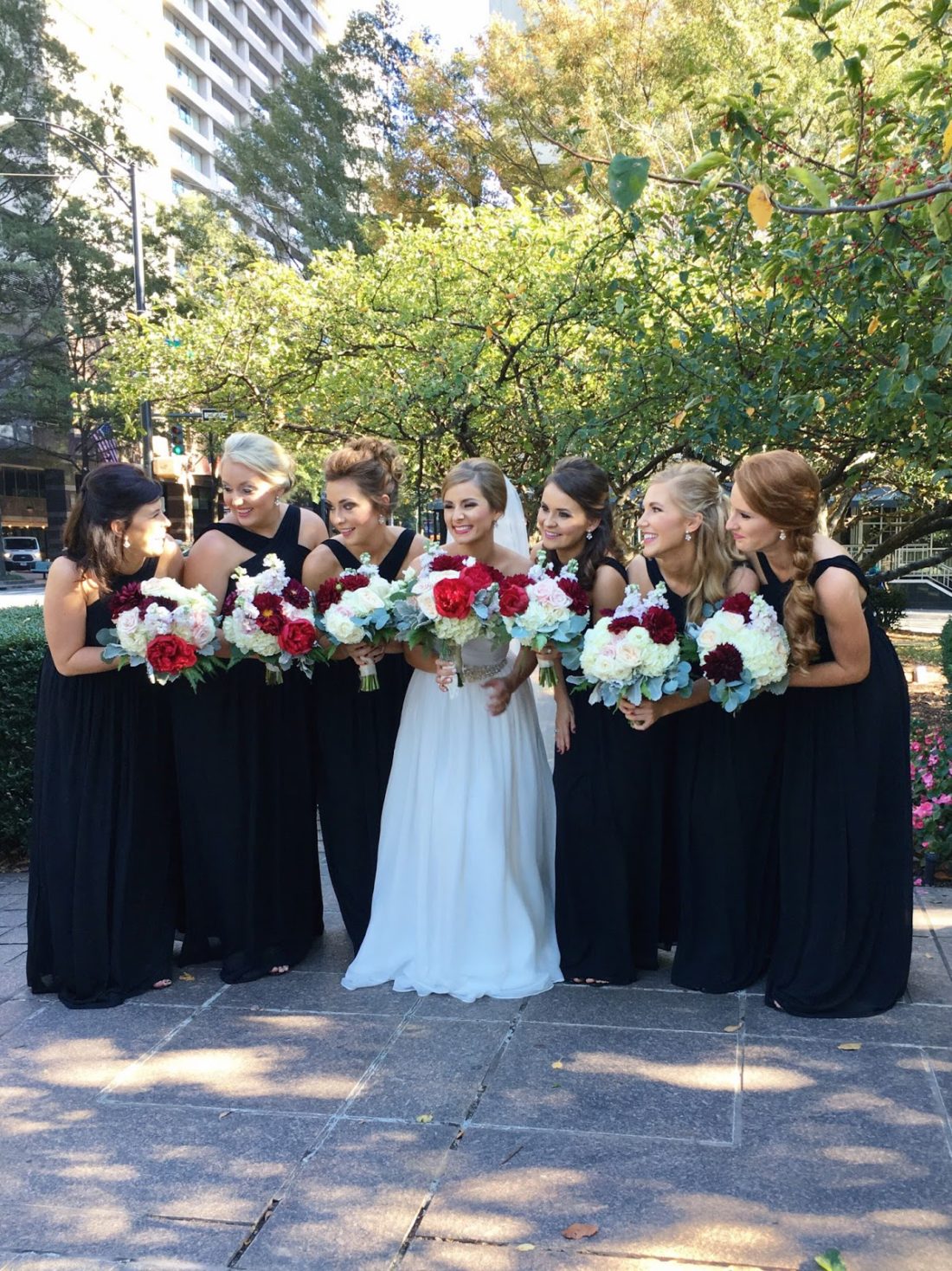 fall wedding bridesmaids