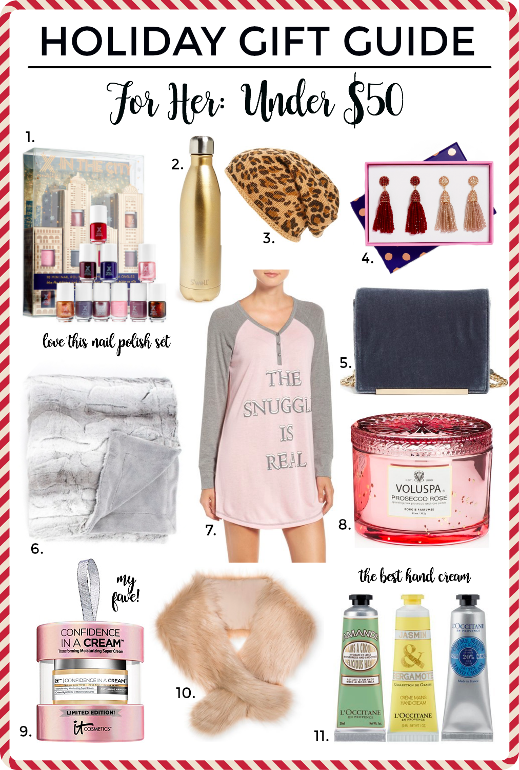 holiday gift guide for her under $50