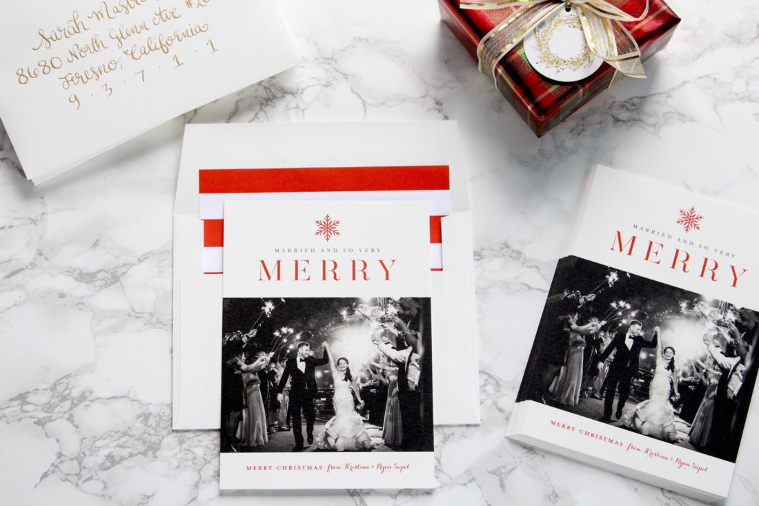 Minted christmas cards