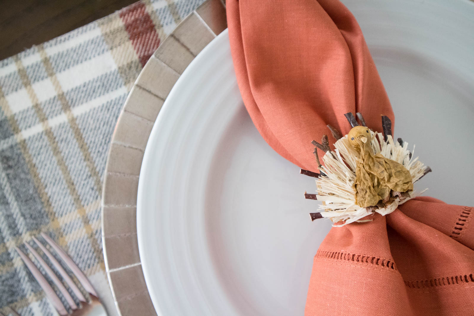 turkey napkin ring, thanksgiving dinner