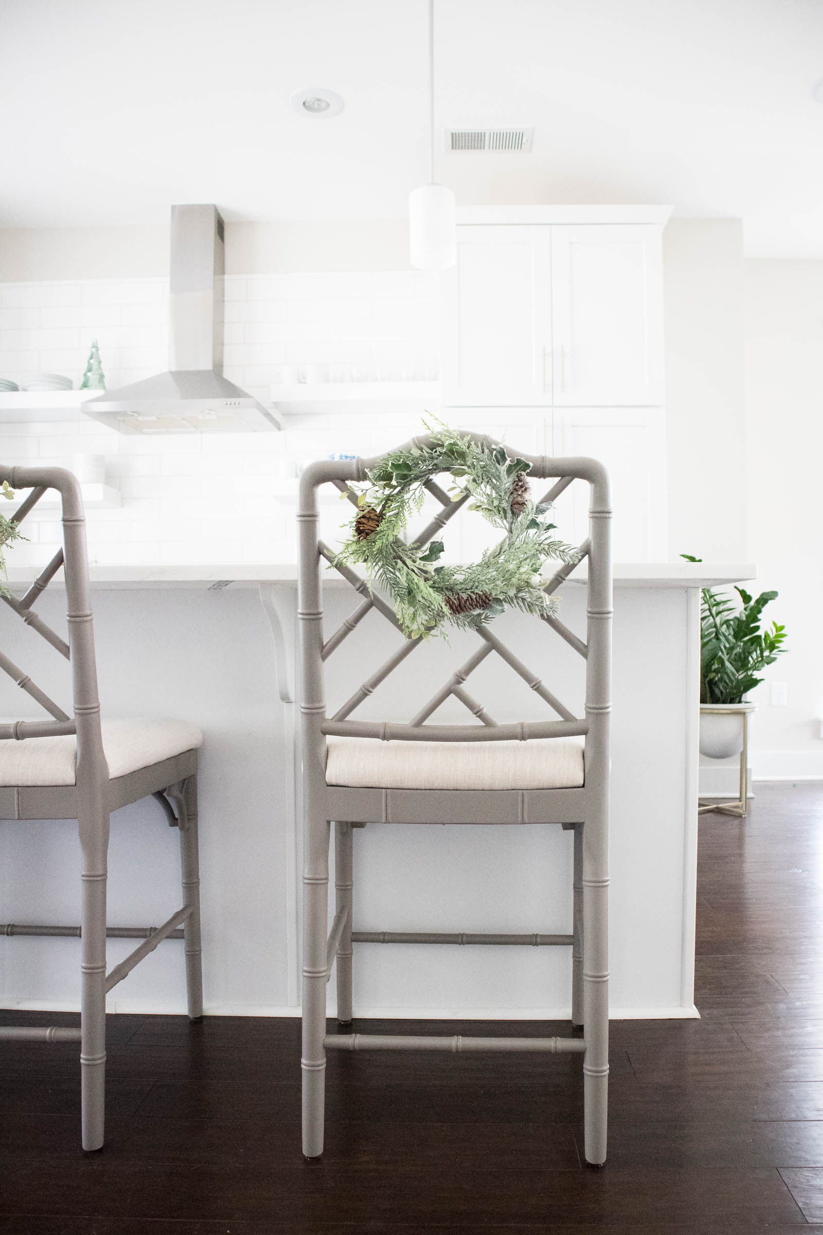dayna counter stools, barstool wreath
