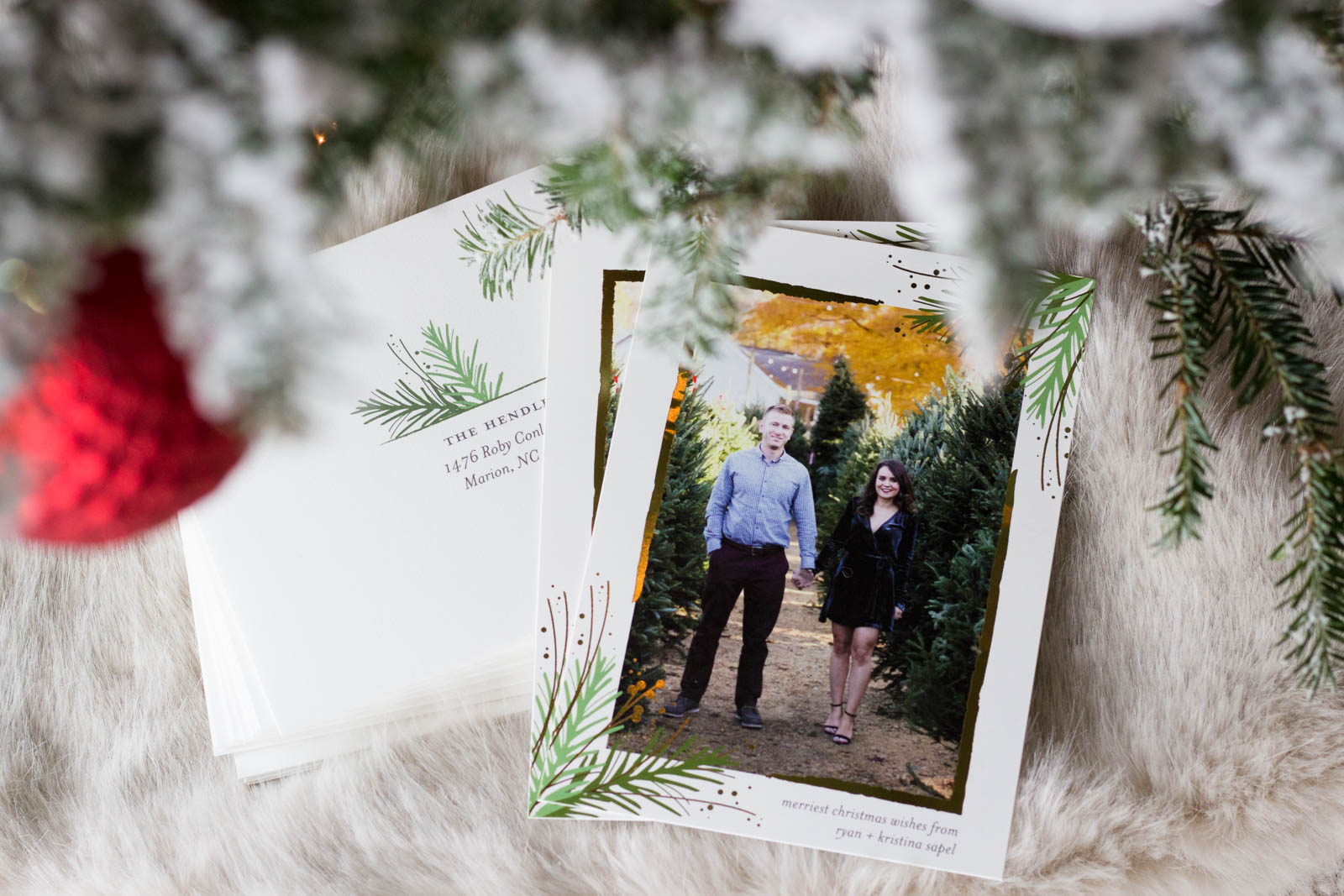 minted christmas card