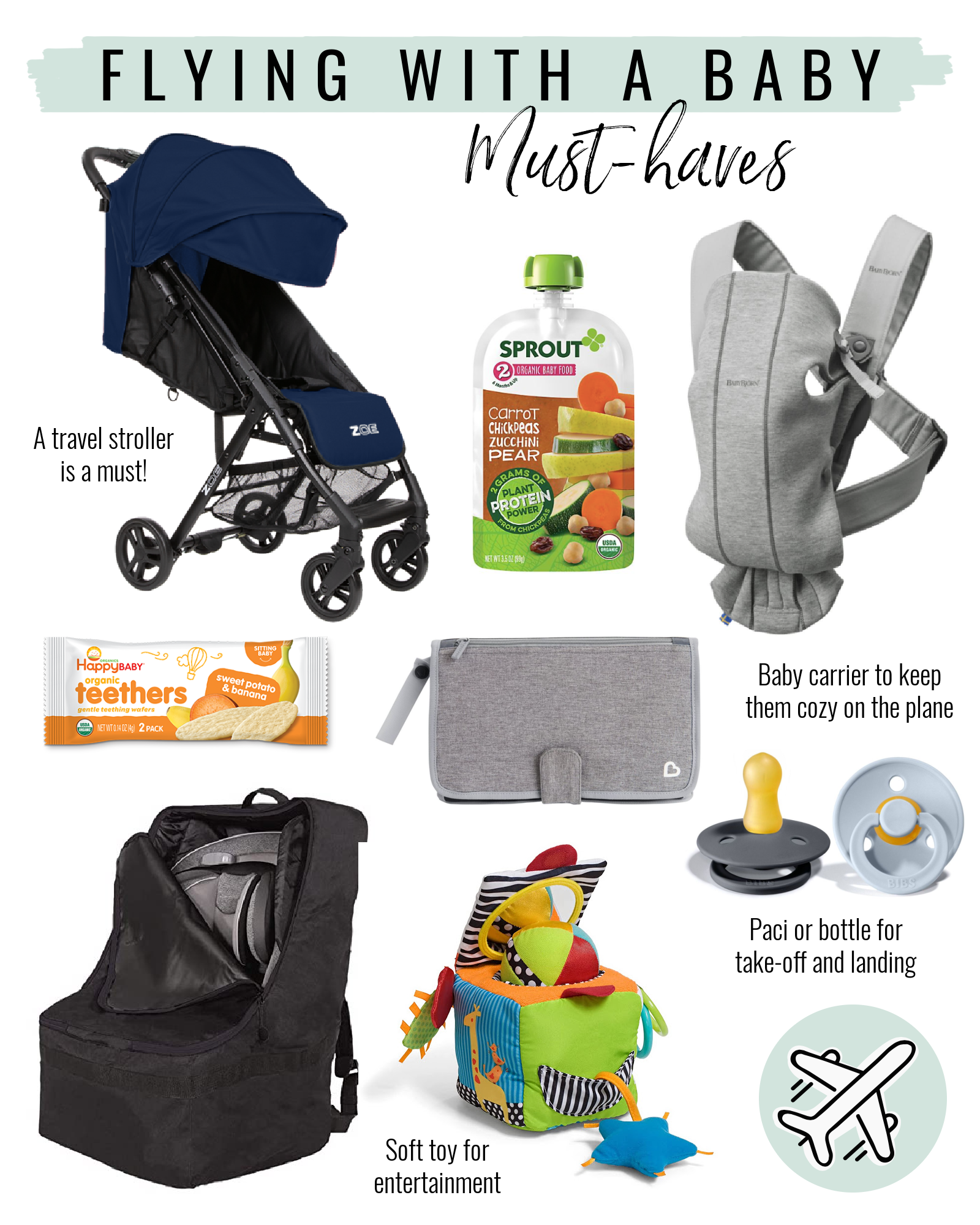 Flying With A Baby Travel Essentials and Flying With A Toddler Travel Tips  - Fun with Mama