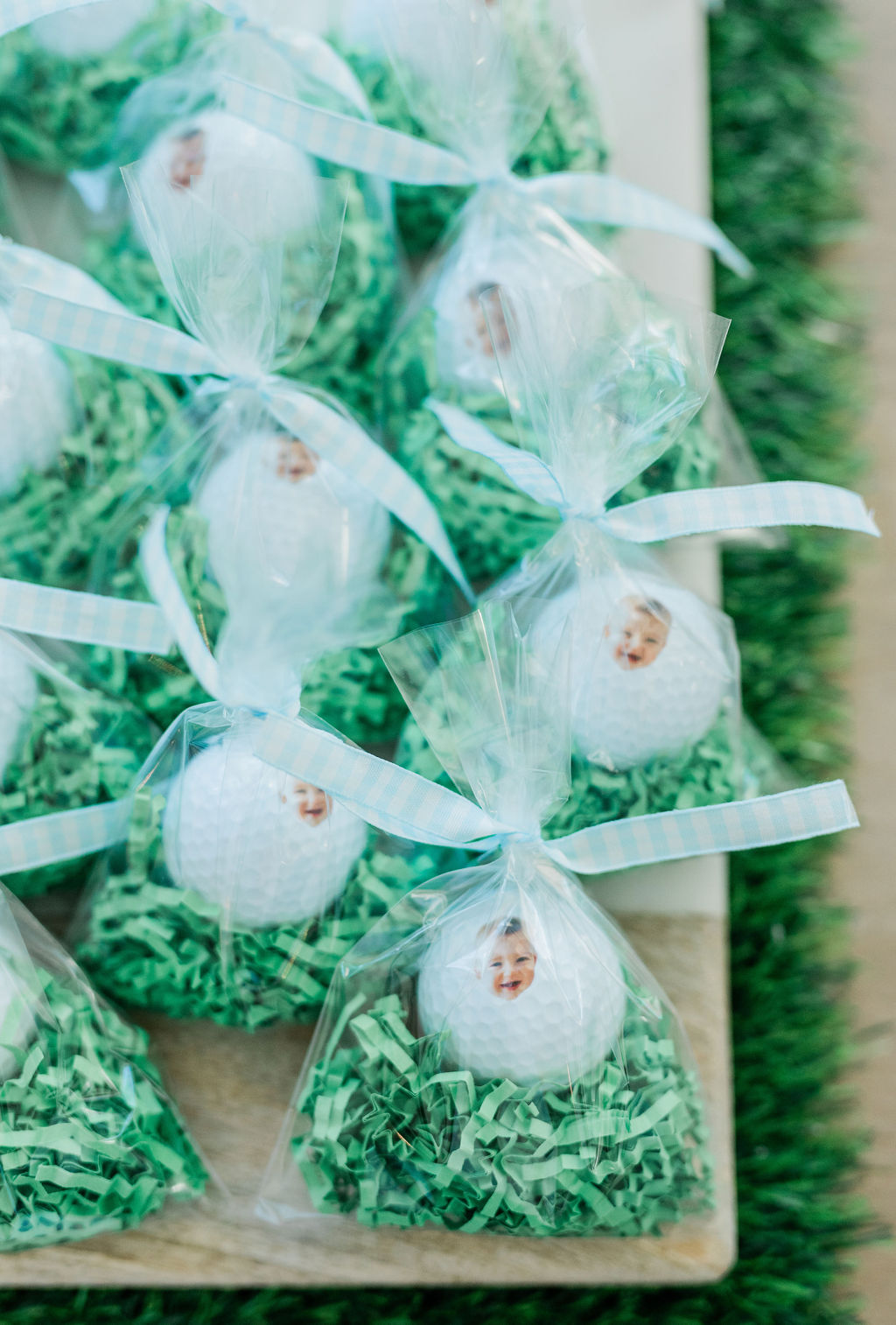 hole in one party, custom golf balls