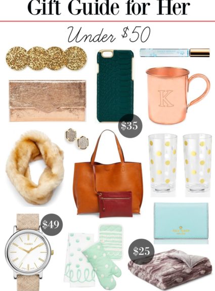 Gift Guide for Her: Under $50