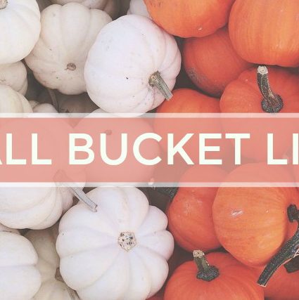 Fall Bucket List