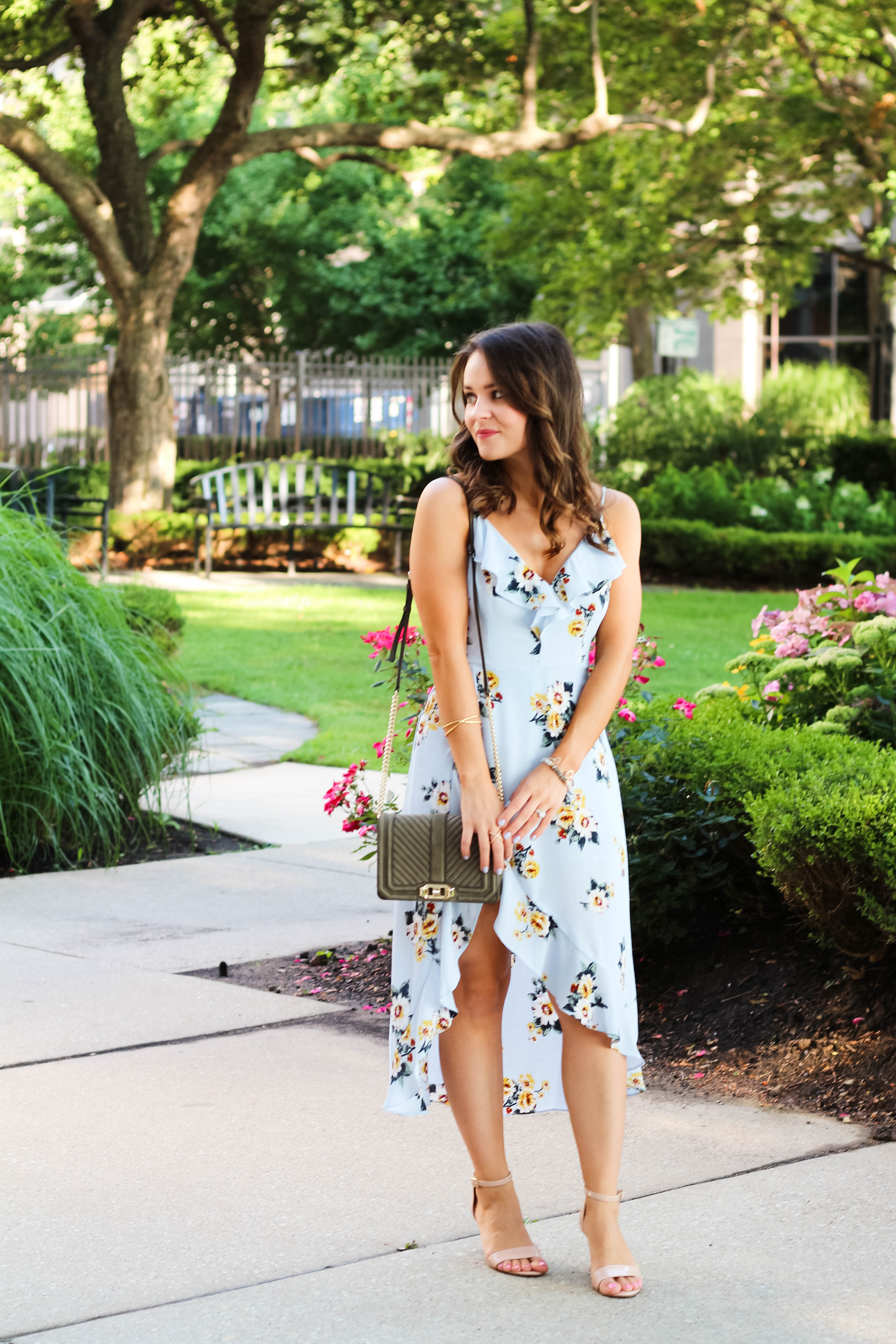 Blue and white romper dress deals