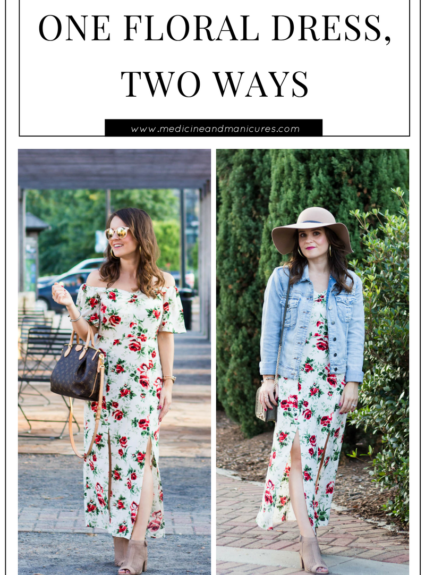 One Floral Dress, Two Ways