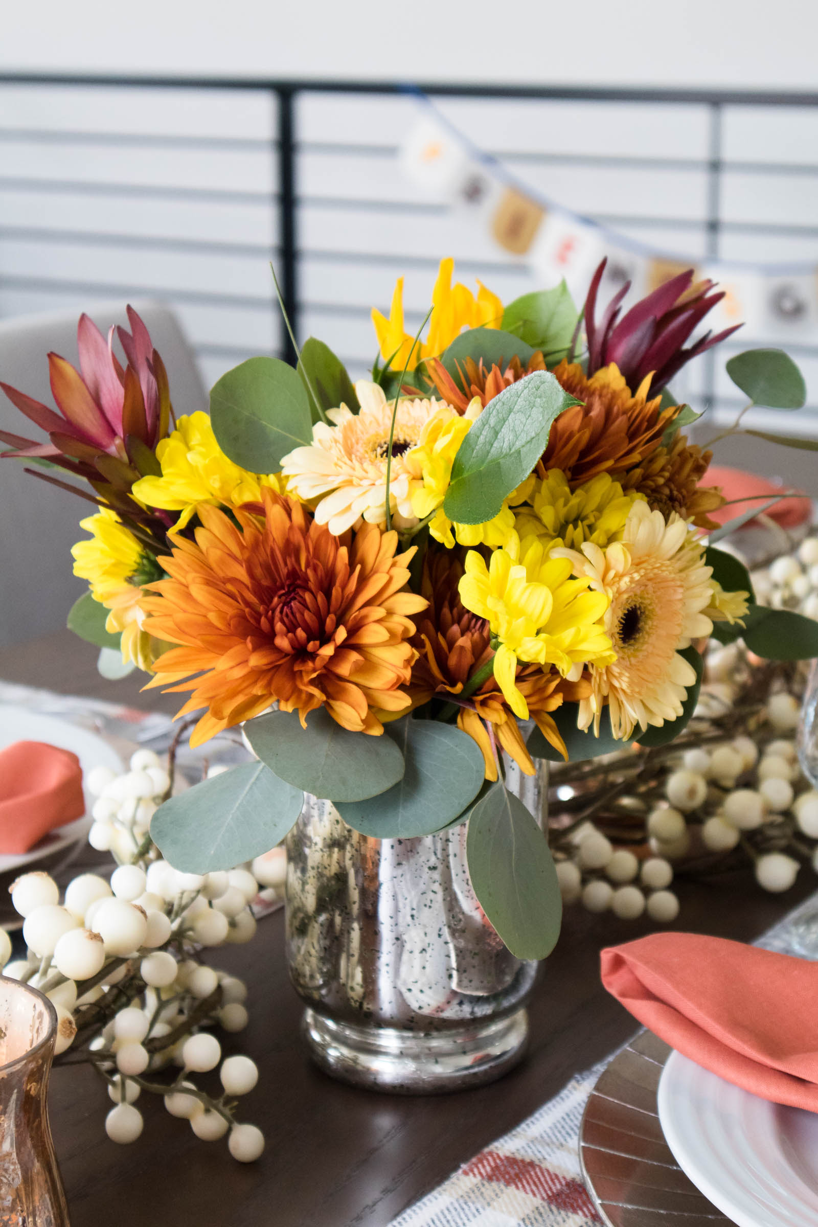 fall floral arrangement