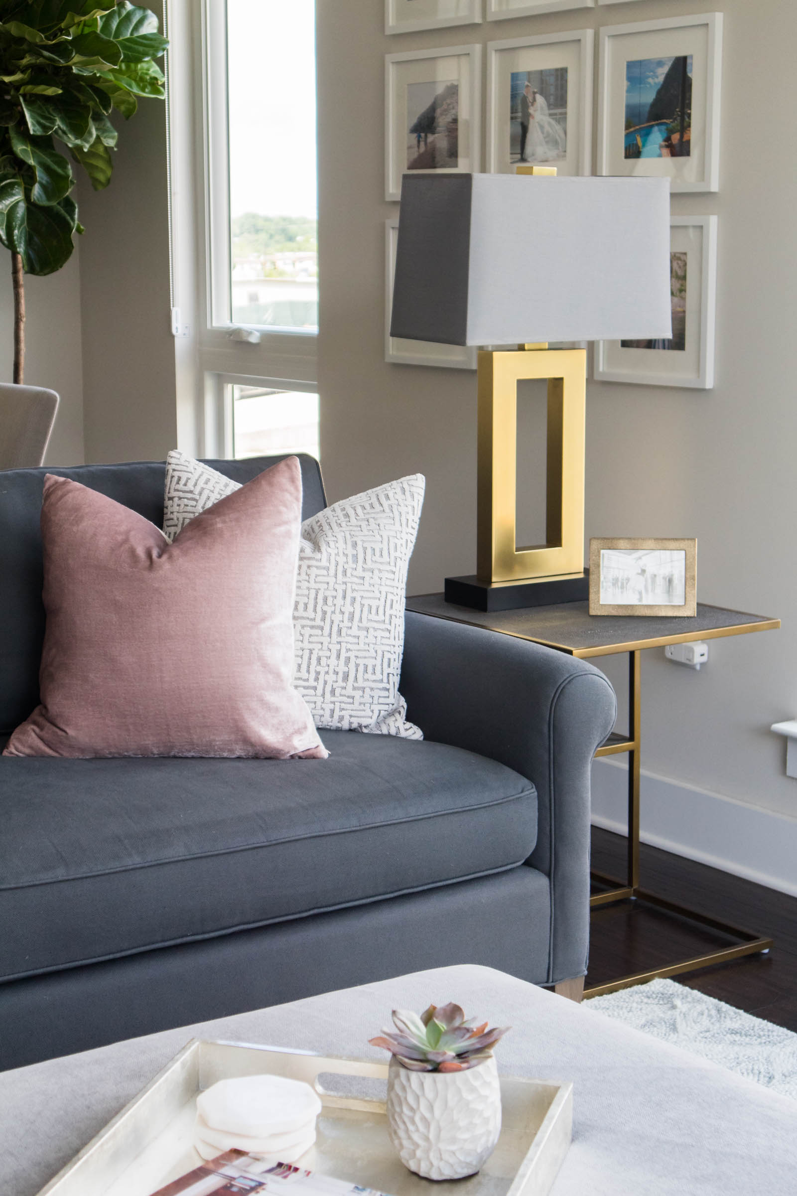 gold table lamp