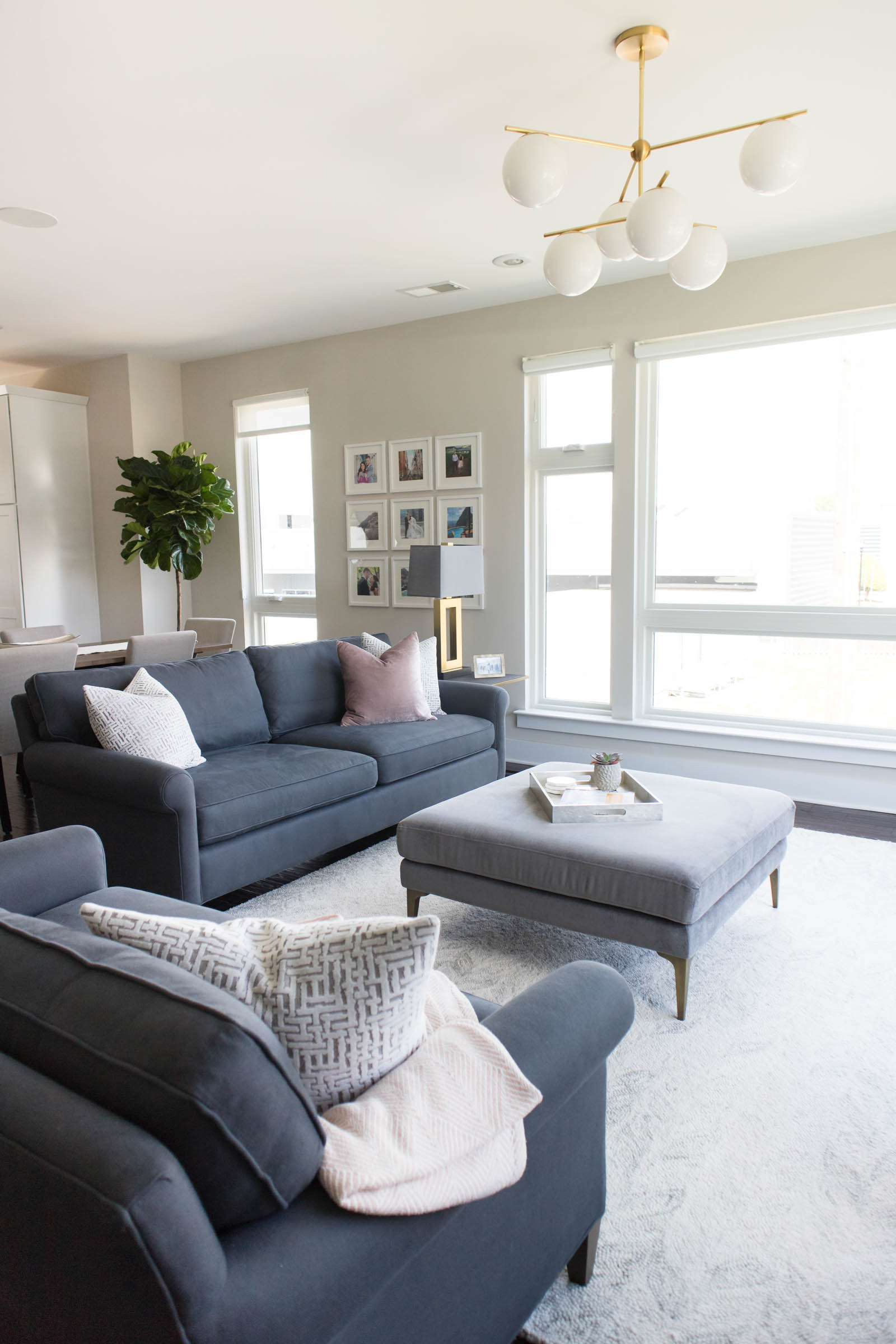 west elm globe chandelier, living room home decor