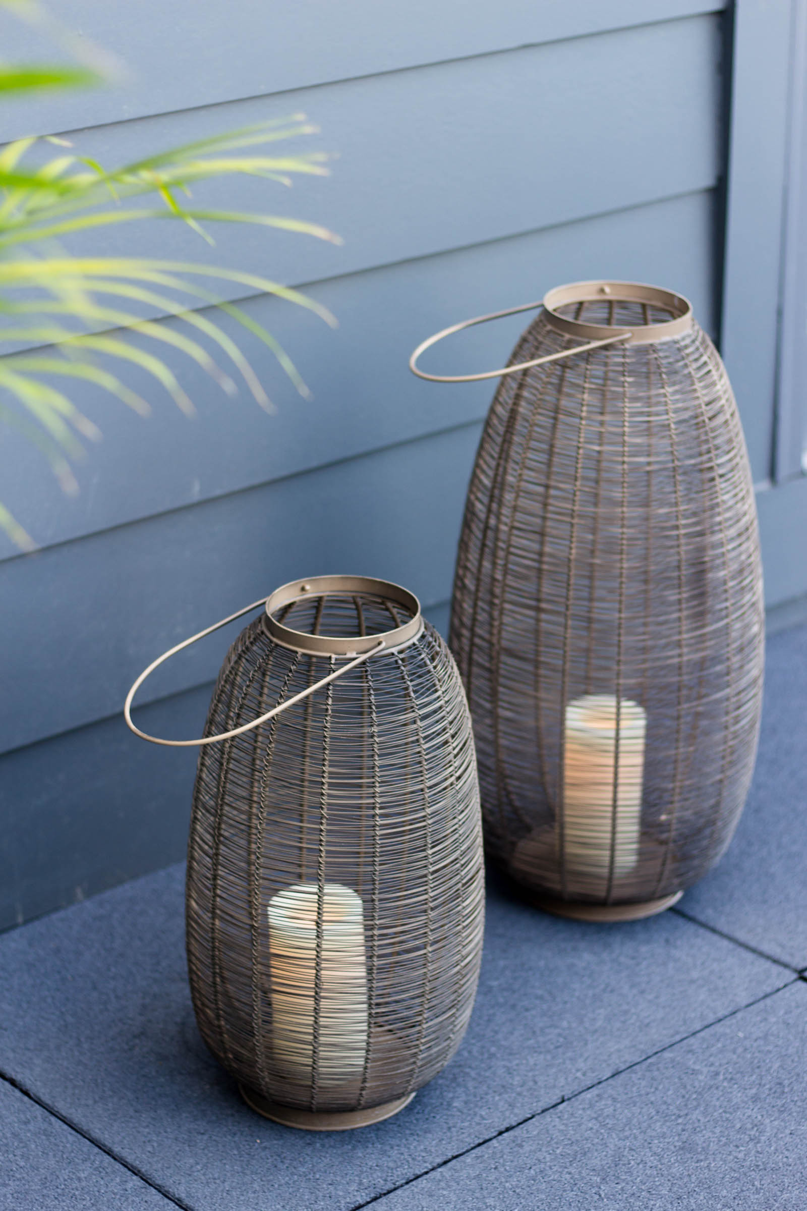 outdoor metal lanterns