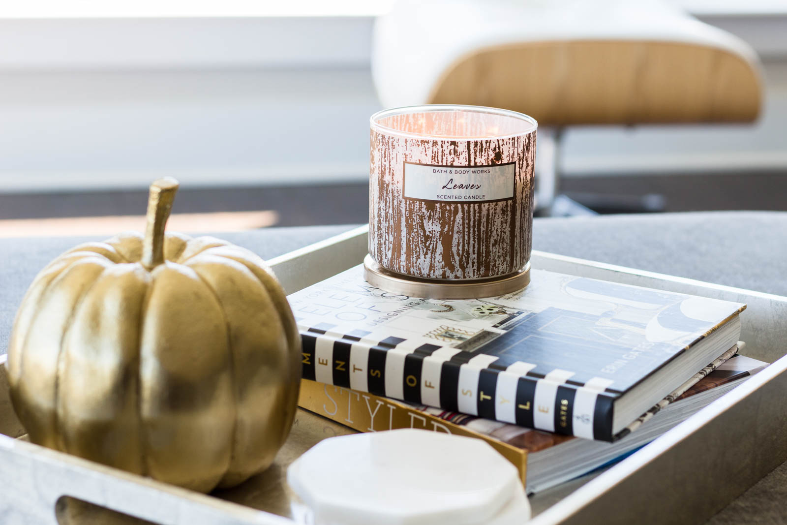 bath & body works leaves candle