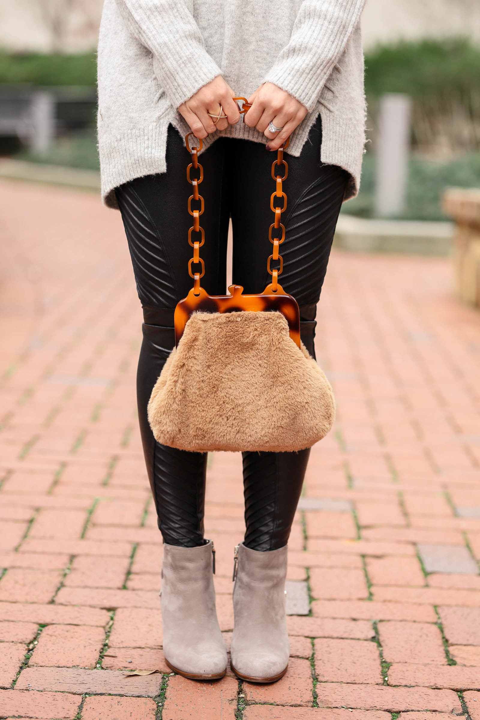 Winter Favorites: Spanx Leggings + Faux Fur Bag - Medicine