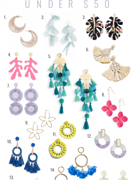 Spring Statement Earrings Under $50