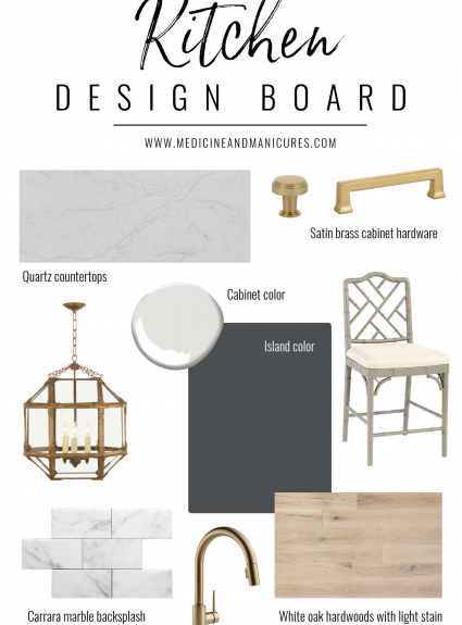 New Home Build: Kitchen Design Board
