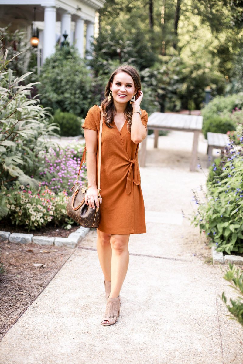 madewell mustard dress, fall dress