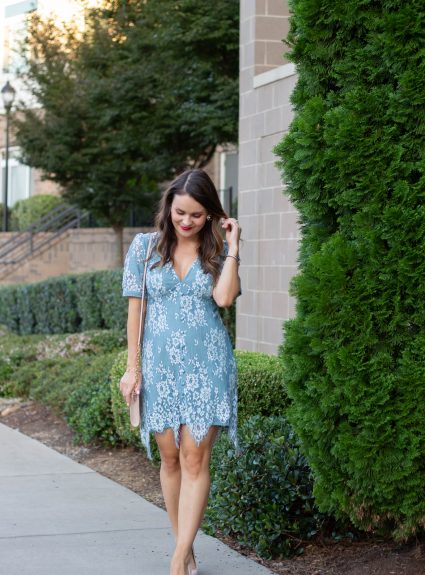 Blue Lace Dress Under $60