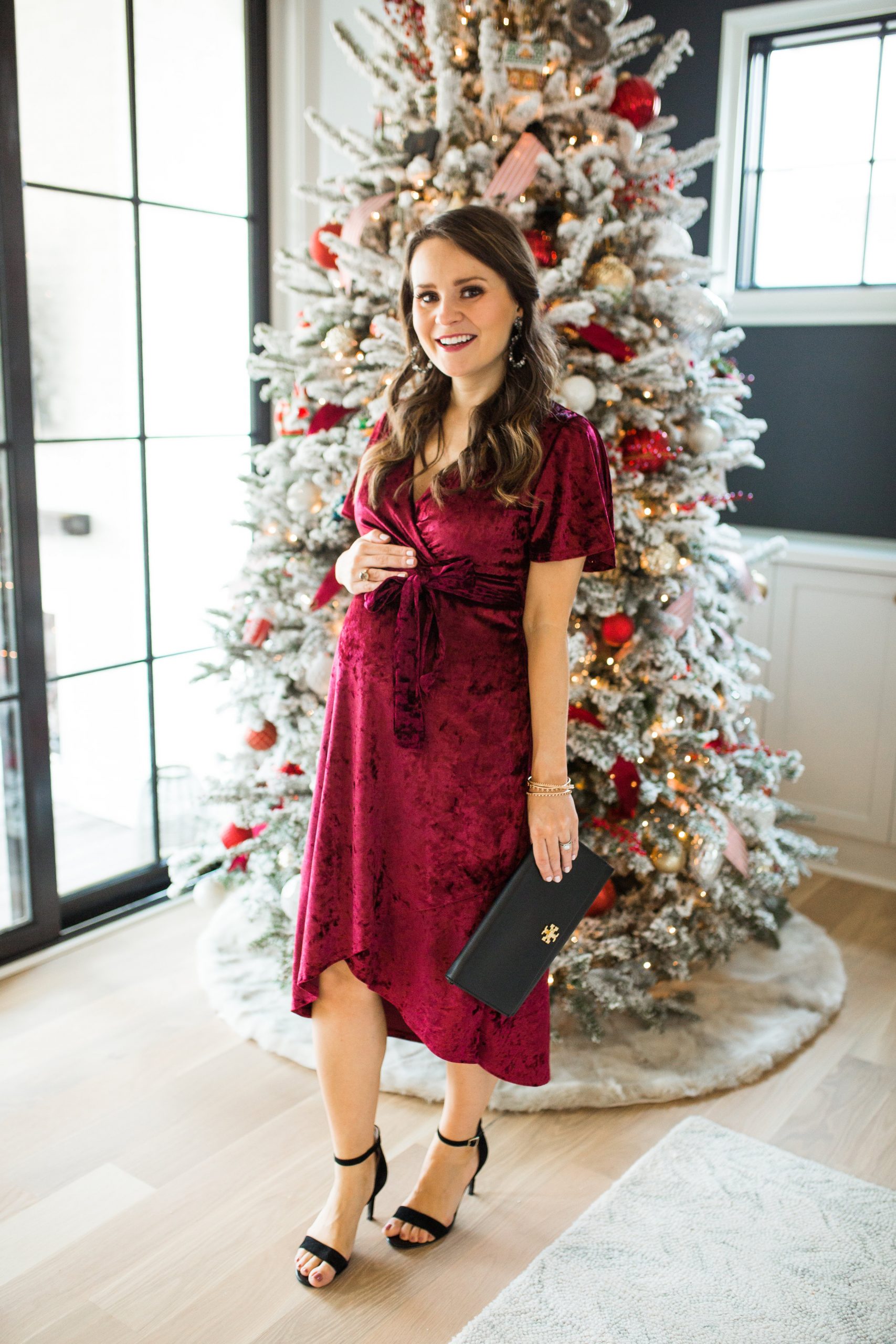 Holiday Maternity Dresses Under $100 - Medicine & Manicures